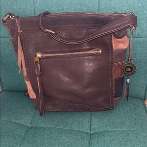 The Sak Leather Patchwork Shoulder Bag
